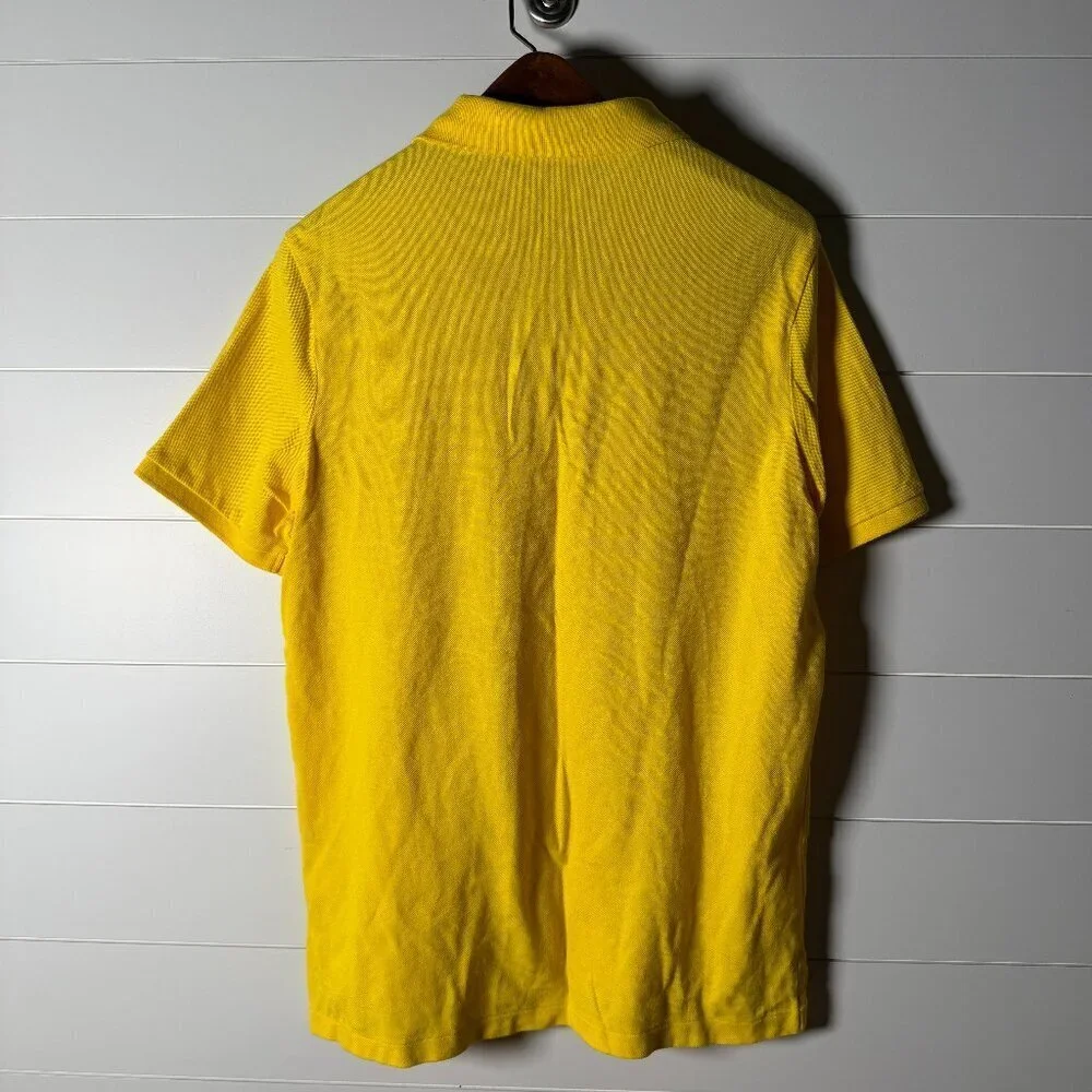 Polo Ralph Lauren Yellow Short Sleeve Polo Classic Fit Size Medium